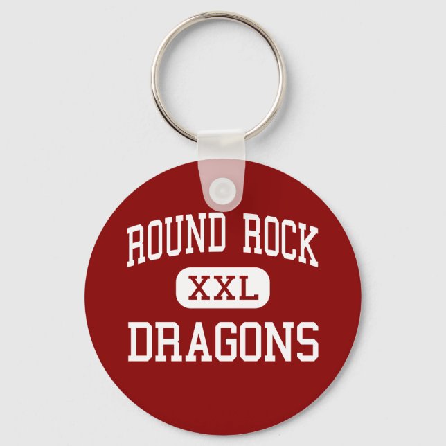 Porte-clés Rock rond - Dragons - High - Round Rock Texas (Recto)