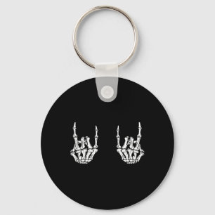 Porte-clés Rock Star Rock Skeleton Hands Rocker Funny Hall