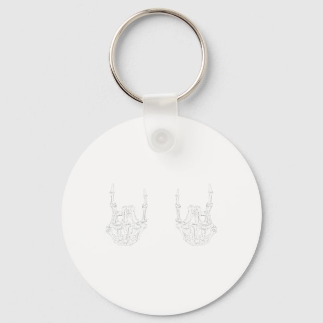 Porte-clés Rock Star Rock Skeleton Hands Rockfun Hallow (Recto)