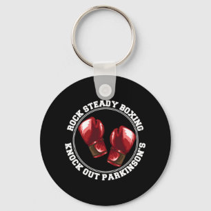 Porte-clés Rock Steady Boxing Knock Out Parkinsons Fighter Re