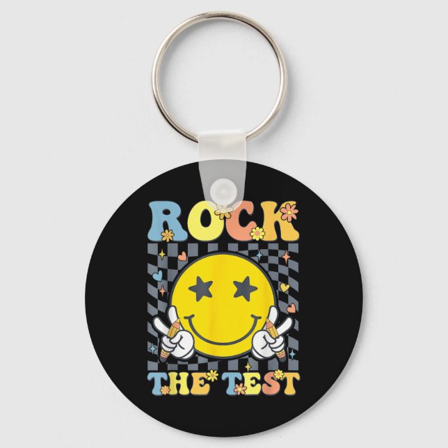 Porte-clés Rock The Test Test Day Enseignant (Recto)