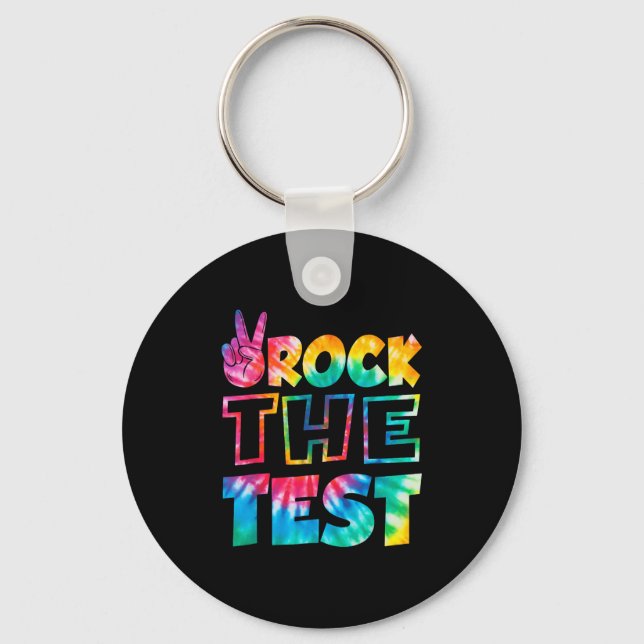 Porte-clés Rock The Test Testing Day Retro Motivational Teach (Recto)
