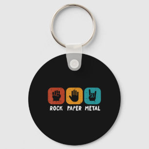 Porte-clés Rocker de musique Rock Papier Métal Rétro Punk Hom