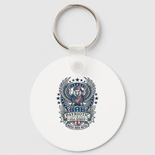 Porte-clés Rocker du bandana patriotique Méta musique Old Glo