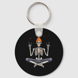Porte-clés Rocker Skeleton Casquette Skin Cool Halloween Punk
