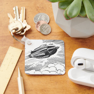 Porte-clés Rocket de vaisseau spatial de science-fiction vint