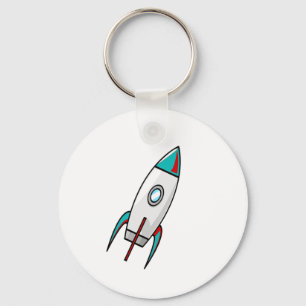 Porte-clés Rocket rouges et bleus