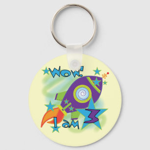 Porte-clés Rocket Ship 3e Anniversaire T-shirts et cadeaux
