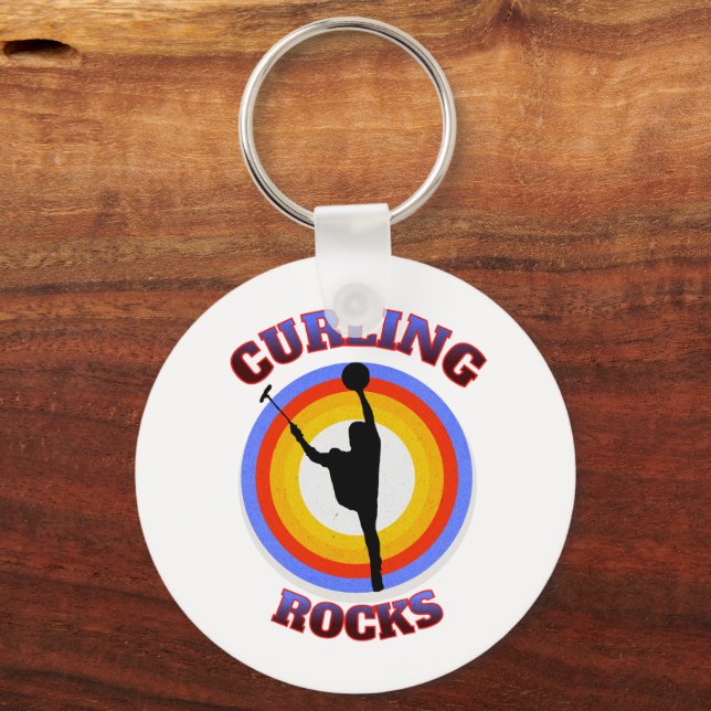 Porte-clés Rocks de curling (Verso)