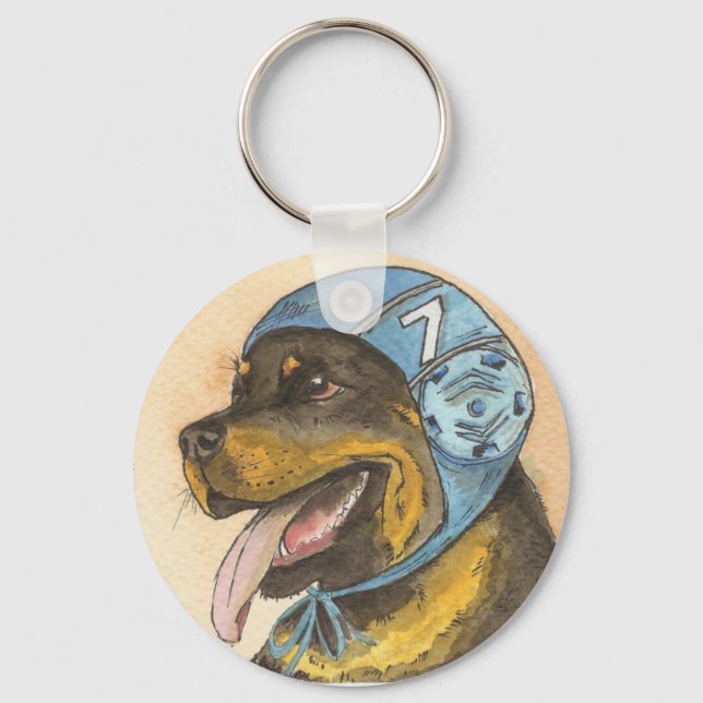 Porte-clés Rockwailler con gorro waterpolo (Recto)