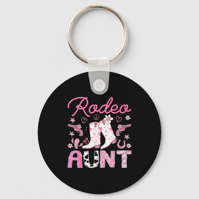 Porte-clés Rodeo Aunt Nk Cowgirl Western Coquette Birthday Gi (Recto)