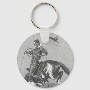Porte-clés Rodeo Cowboys vintage, Bucking Bronco par Remingto