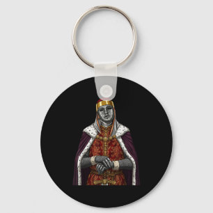 Porte-clés Roi Baldwin Iv Masque Argenté Masque Doré Médiéval