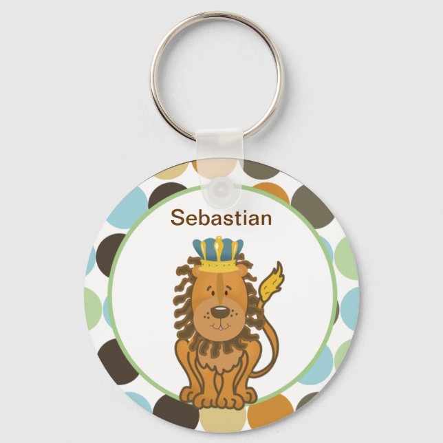 PORTE-CLÉS ROI DU PORTE - CLÉ PERSONNALISABLE JUNGLE (Recto)