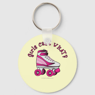 Porte-clés Roller Derby Patinage - Rose
