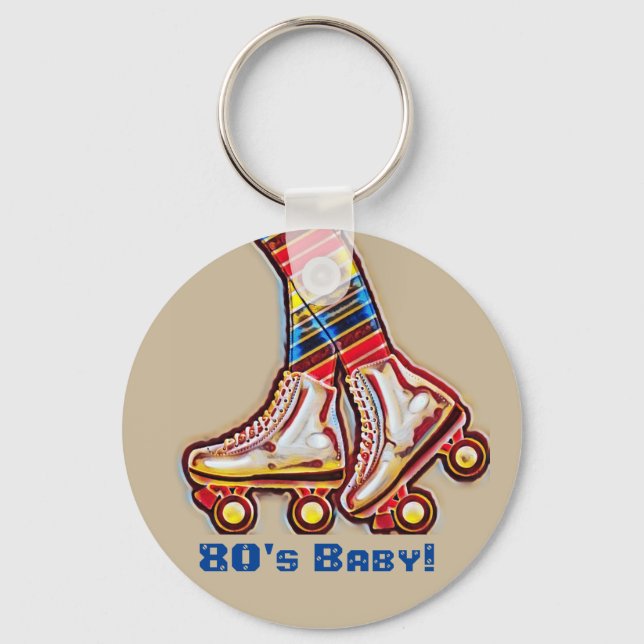 Porte-clés Roller Skating 80s (Recto)