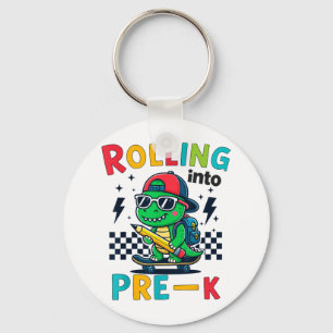 Porte-clés Rollin Dans Pré K Dinosaure Premier Jour Pré k Im