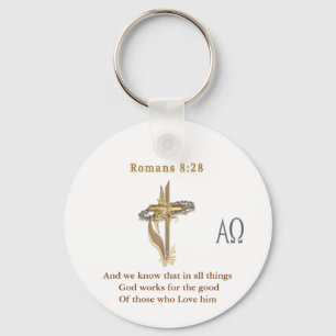 Porte-clés Romains 8:28