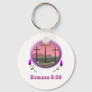 Porte-clés Romains 8:28 designs