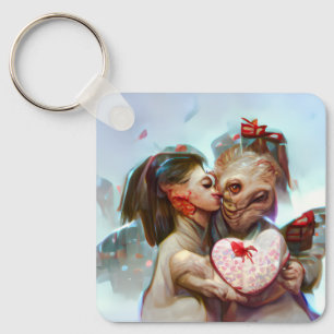 Porte-clés Romance Alien lunatique