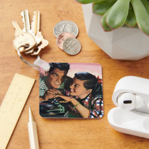 Porte-clés Romance Vintage, Amoureux du Lycée