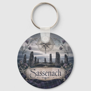 Porte-clés Romance Vintage Sassenach des Highlands Écossais