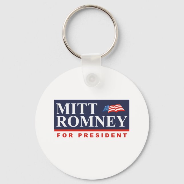 Porte-clés ROMNEY POUR LE PRÉSIDENT (Bannière) (Recto)