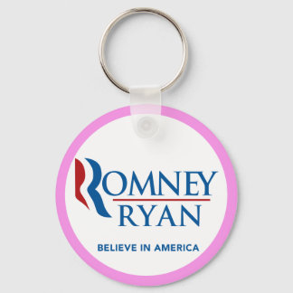Porte-clés Romney Ryan Croit En Amérique Ronde (Frontière Ros