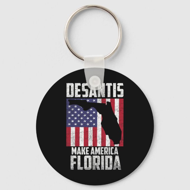 Porte-clés Ron Desantis Faire de l'Amérique la Floride à nouv (Recto)