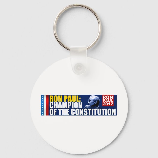 Porte-clés Ron Paul : Champion de la Constitution (Recto)