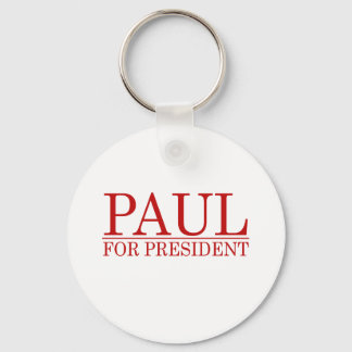 Porte-clés RON PAUL POUR LE PRÉSIDENT (Rouge)