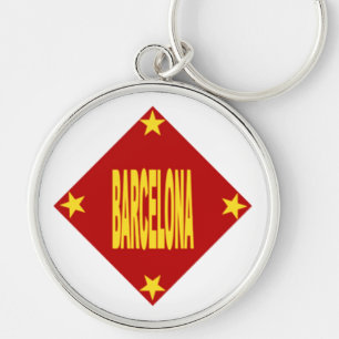 Porte-clés rond Premium Design BARCELONA
