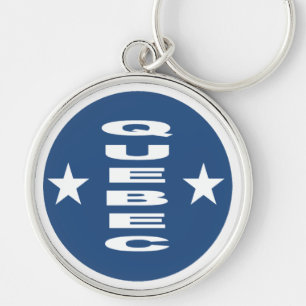 Porte-clés rond Premium QUÉBEC