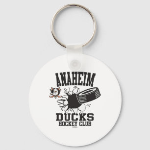 Porte-clés Rondelle de hockey des Ducks d'Anaheim Éclatement