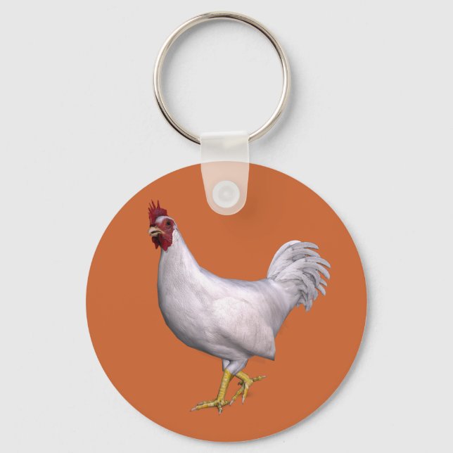 Porte-clés Rooster blanc (Recto)