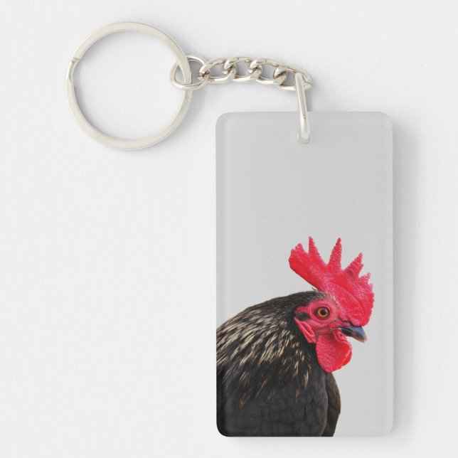 Porte-clés Rooster noir (Devant)