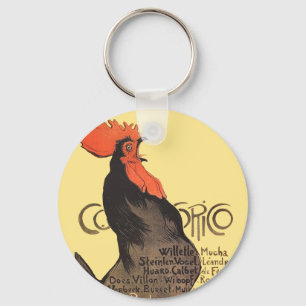 Porte-clés Rooster Steinlen Cocorico