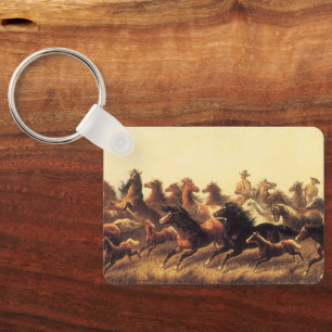 Porte-clés Roping Wild Horses by James Walker
