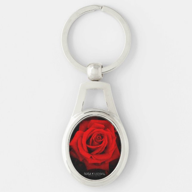 Porte-clés Rosa Kardinal：Metal Key Chain (Devant)
