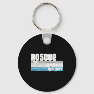 Porte-clés Roscoe New York Ny Vacances Rétro Ski Randonnée Sn