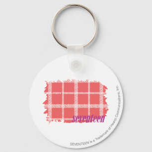 Porte-clés Rose 2 de plaid