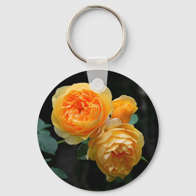 Porte-clés Rose anglais jaune (Recto)