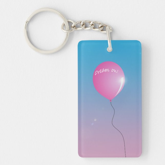 Porte-clés Rose balloon dans sky Dream Inspirational (Devant)
