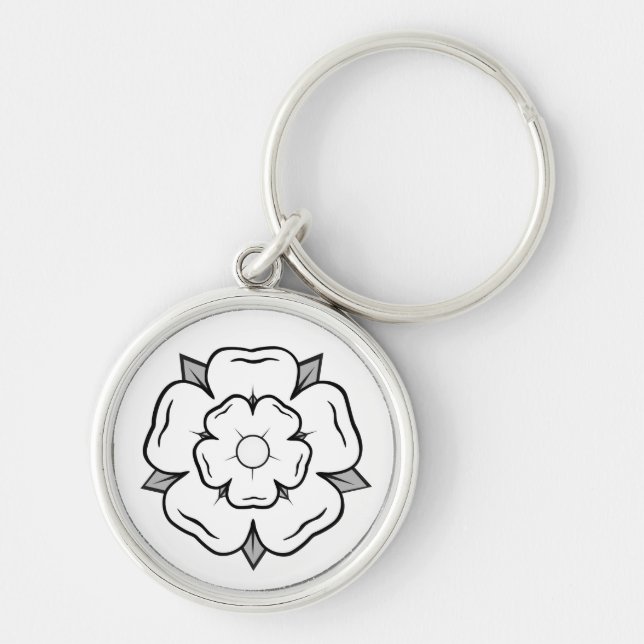 Porte-clés Rose blanche de York (Devant)