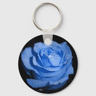 Porte-clés Rose bleu unique