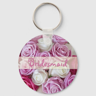 Porte-clés Rose Bridesmaid porte - clé