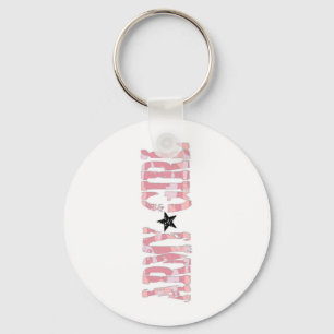 Porte-clés rose de fille d'armée