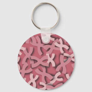 Porte-clés Rose de la lettre X
