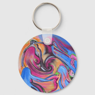 Porte-clés rose de Lovelies de lune