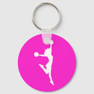 Porte-clés Rose de porte - clé de silhouette de l'acclamatio
